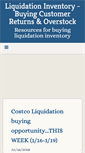 Mobile Screenshot of liquidationbuying.com