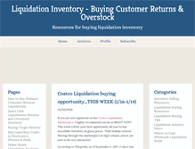 Tablet Screenshot of liquidationbuying.com